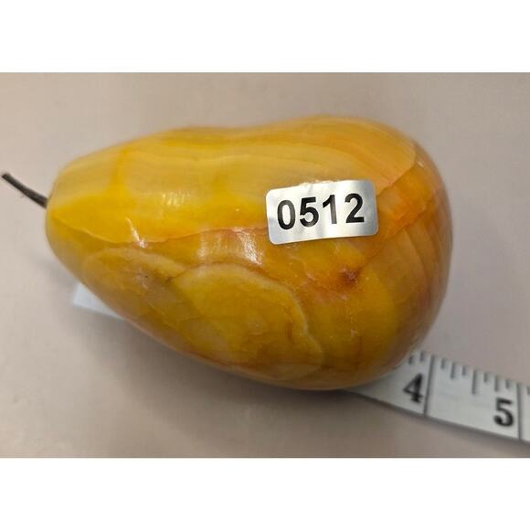 Vintage Italian Marble Pear Carved. MCM Decor - Picture 4 of 4